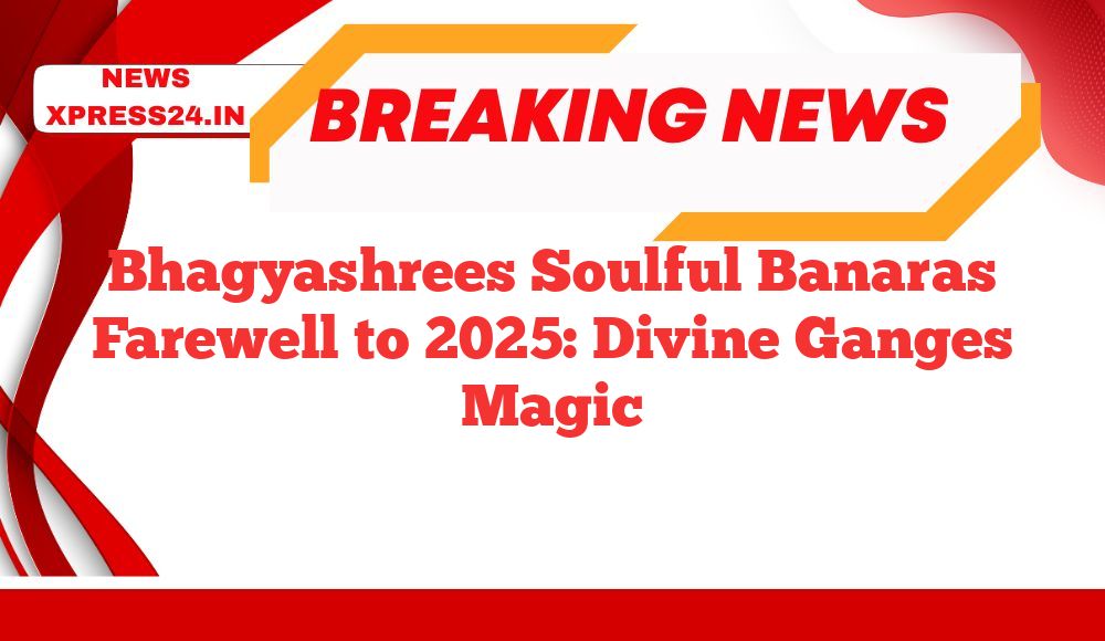 Bhagyashrees Soulful Banaras Farewell to 2025: Divine Ganges Magic