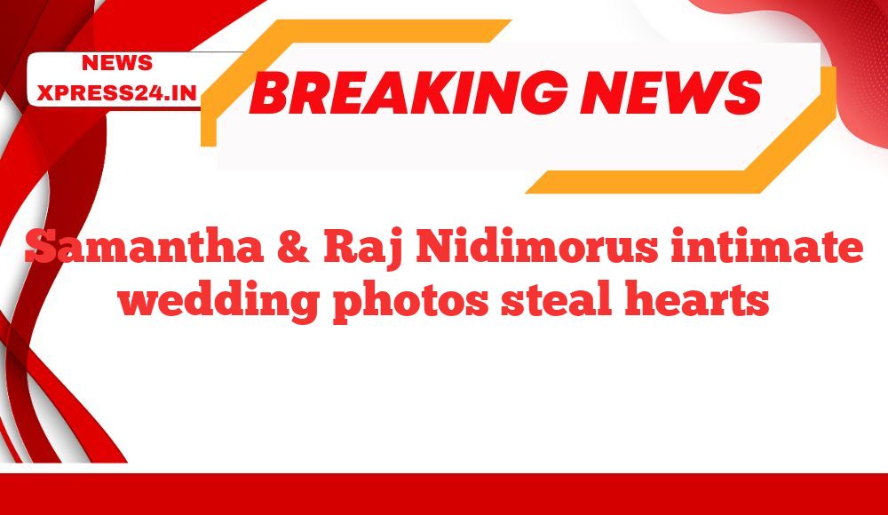Samantha & Raj Nidimorus intimate wedding photos steal hearts